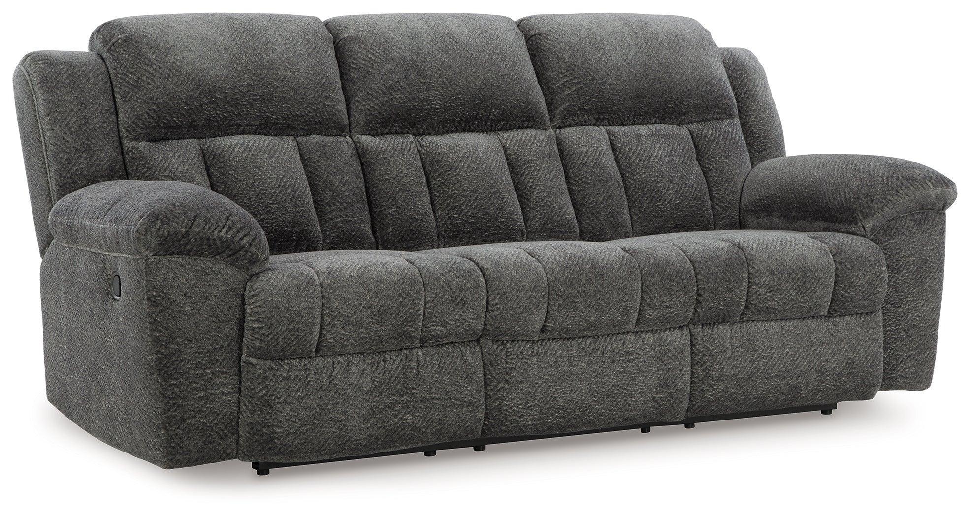 Frohn Graphite Chenille Reclining Sofa - Image 2
