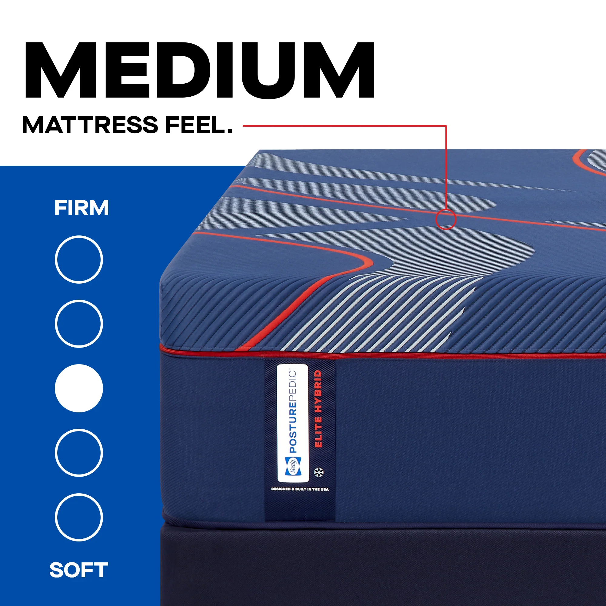 Sealy Posturepedic® Elite Hybrid Medium Mattress - Image 2