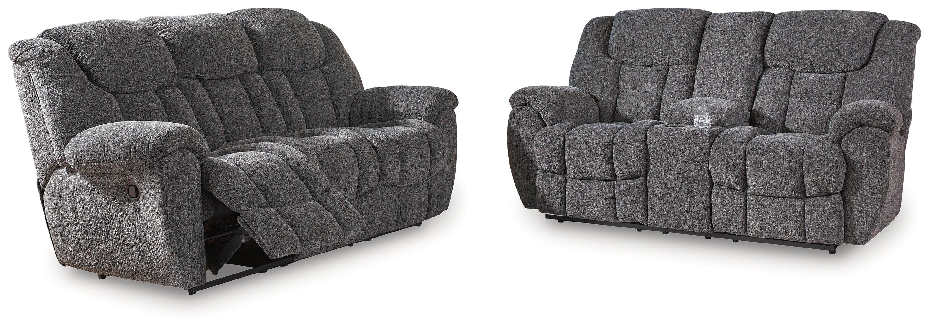 Foreside Charcoal Sofa and Loveseat - Image 3