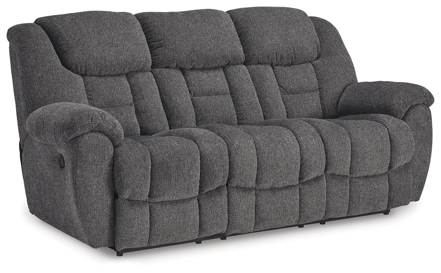 Foreside Charcoal Performance Fabric,Next-Gen Nuvella™ Reclining Sofa - Image 2