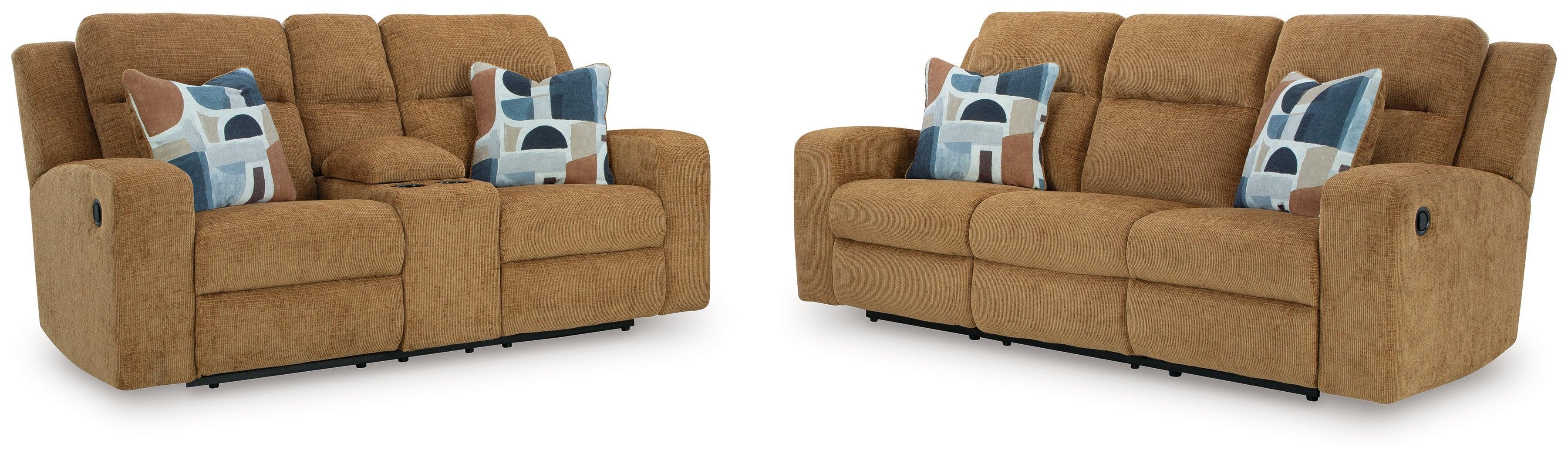 Kanlow Honey Sofa and Loveseat - Image 2