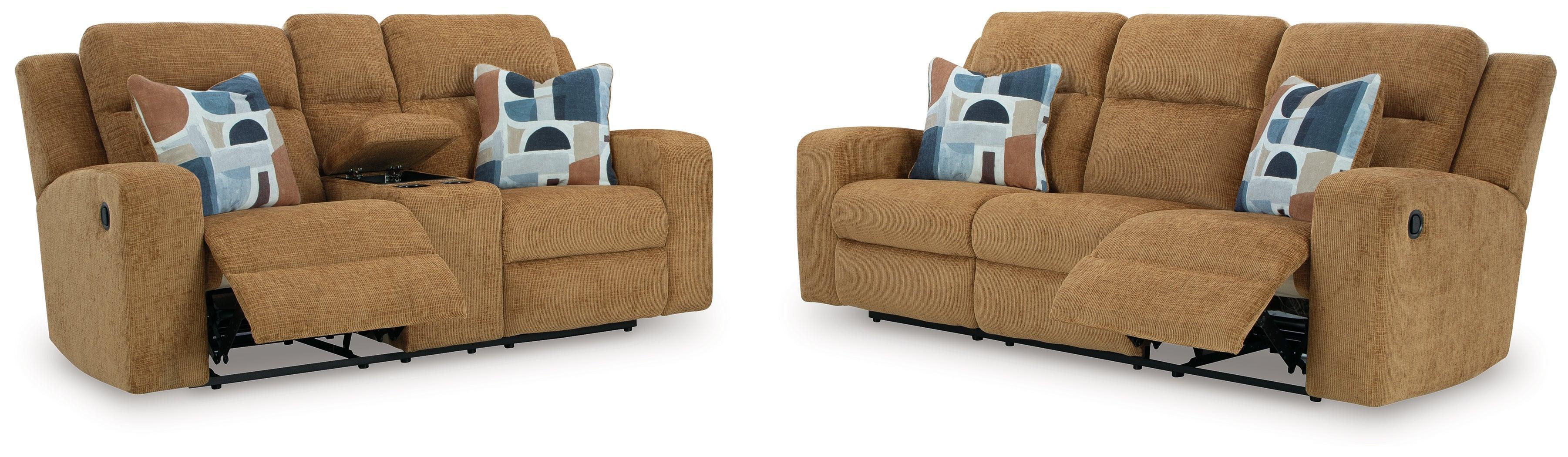 Kanlow Honey Sofa and Loveseat - Image 3