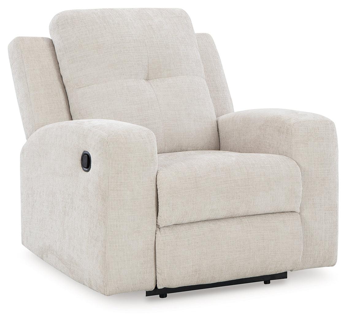 Danum Stone Chenille Recliner - Image 2