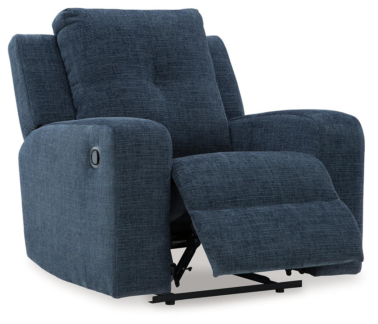 Danum Ink Chenille Recliner - Image 3