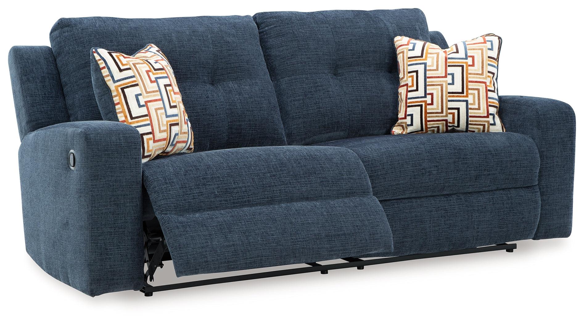 Danum Ink Chenille Reclining Sofa - Image 2