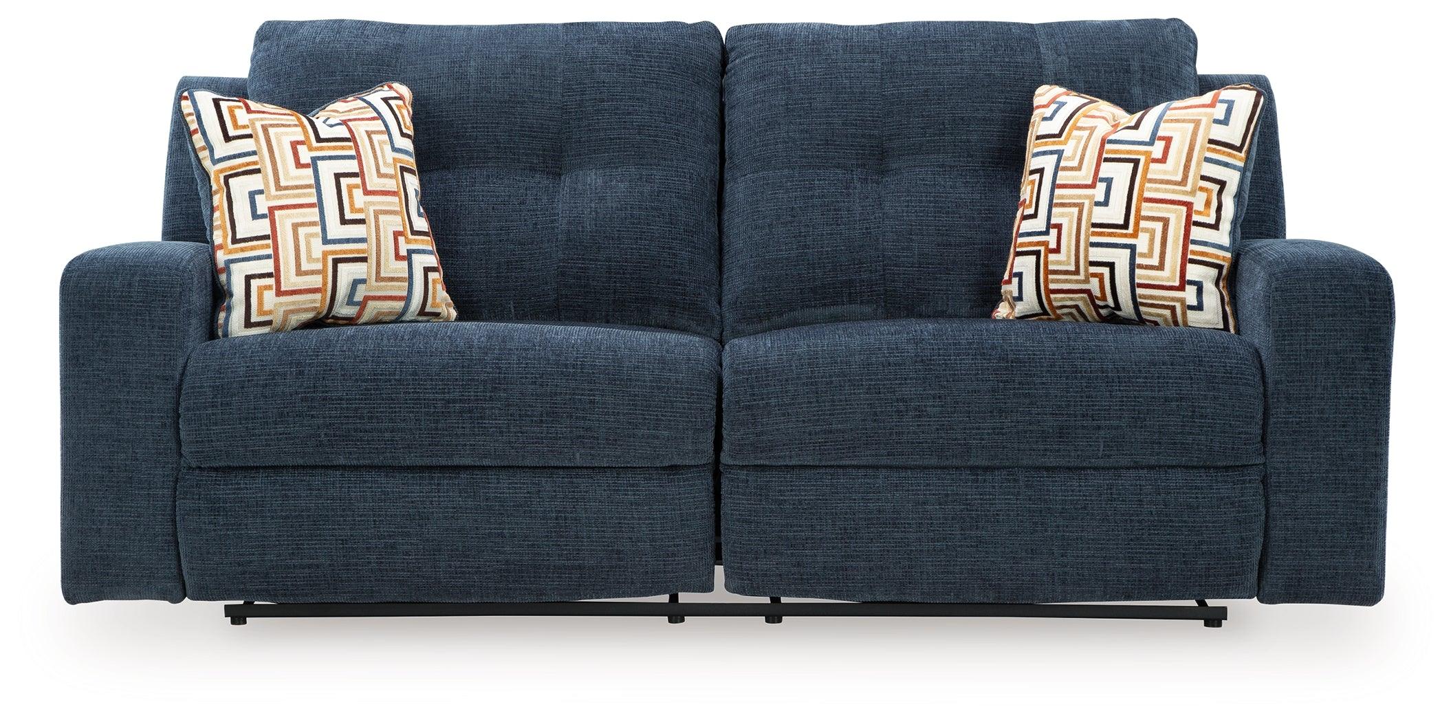 Danum Ink Chenille Reclining Sofa - Image 3
