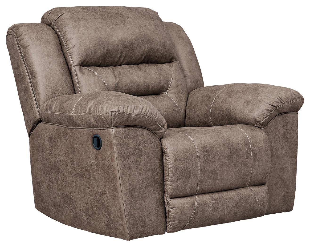 Stoneland Fossil Faux Leather Recliner - Image 2
