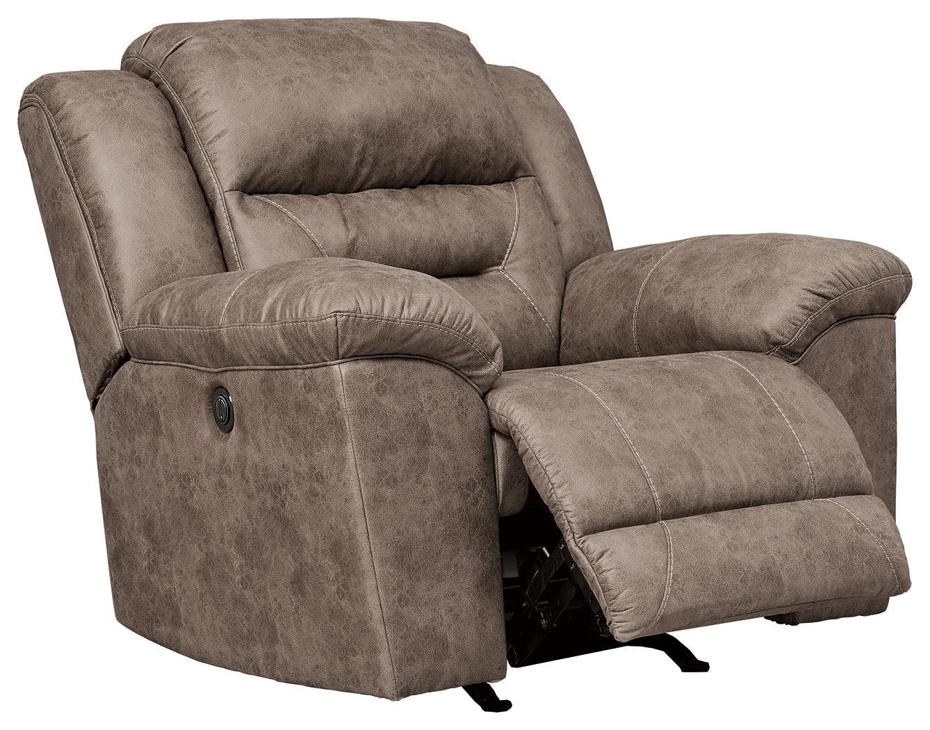 Stoneland Fossil Faux Leather Power Recliner - Image 3