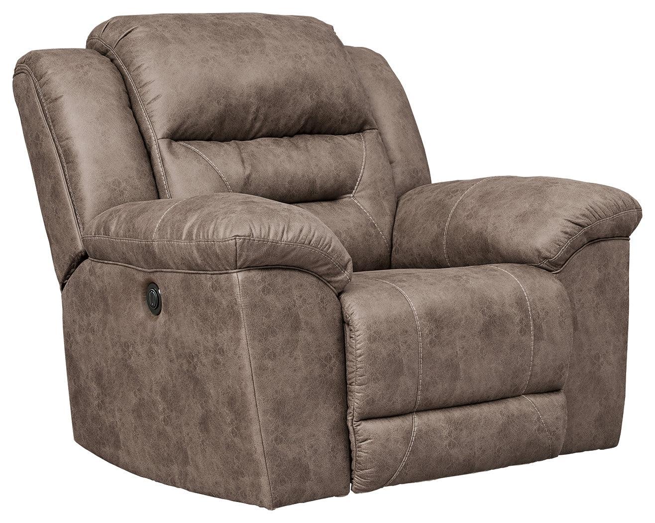 Stoneland Fossil Faux Leather Power Recliner - Image 2