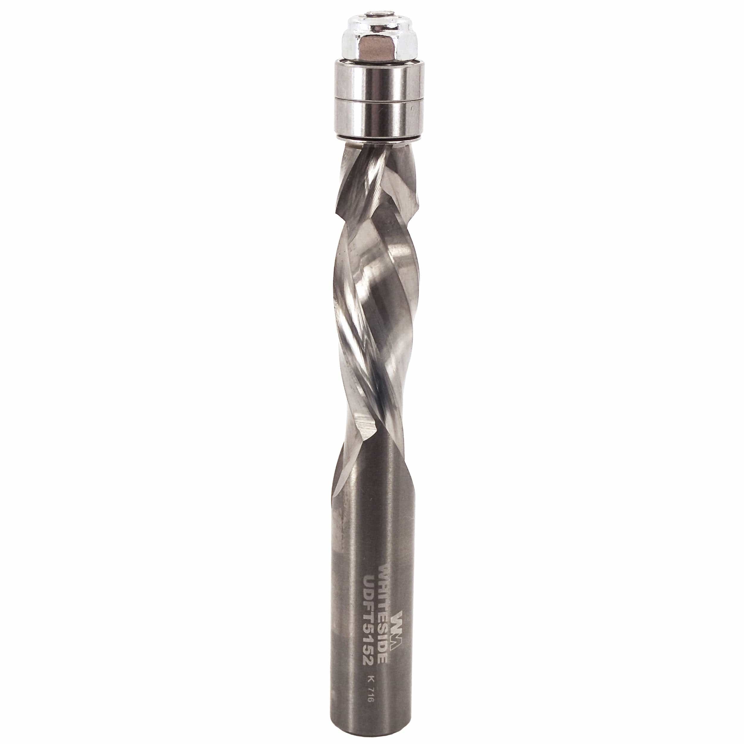 UDFT5152 Flush Trim Compression Cut Spiral Router Bit 1/2″ D X 1-1/2″ CL 1/2″ SH 4-1/4″ OL