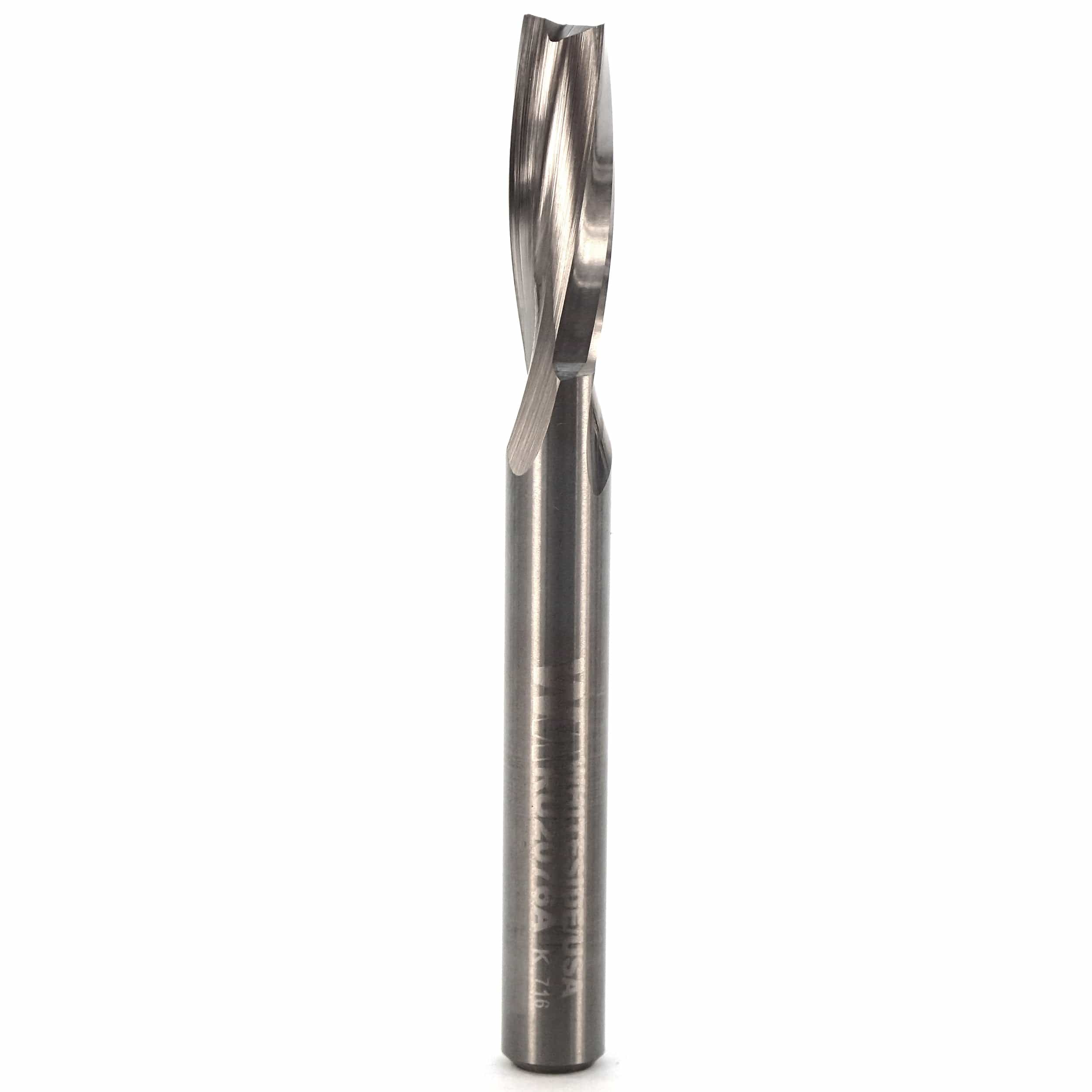 O-Flute Up Cut Spiral Router Bit 1/4"SH, 1/4"CD, 3/4"CL - Image 1