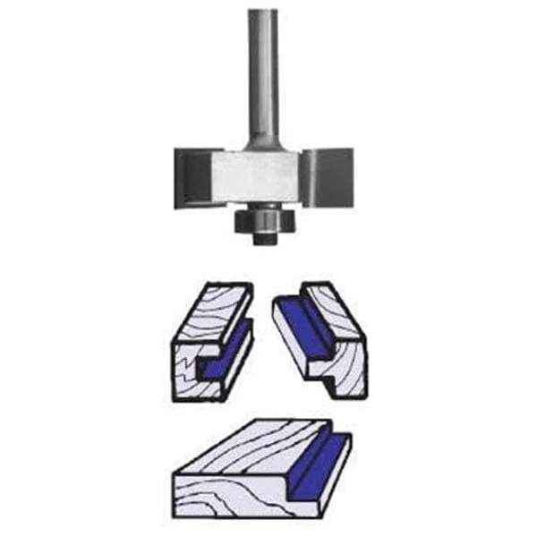 1904 Slotting And Rabbeting Router Bit 1/4″ SH 1-1/4″ D X 1/8″ CL X 3/8″ CD 2″ OL