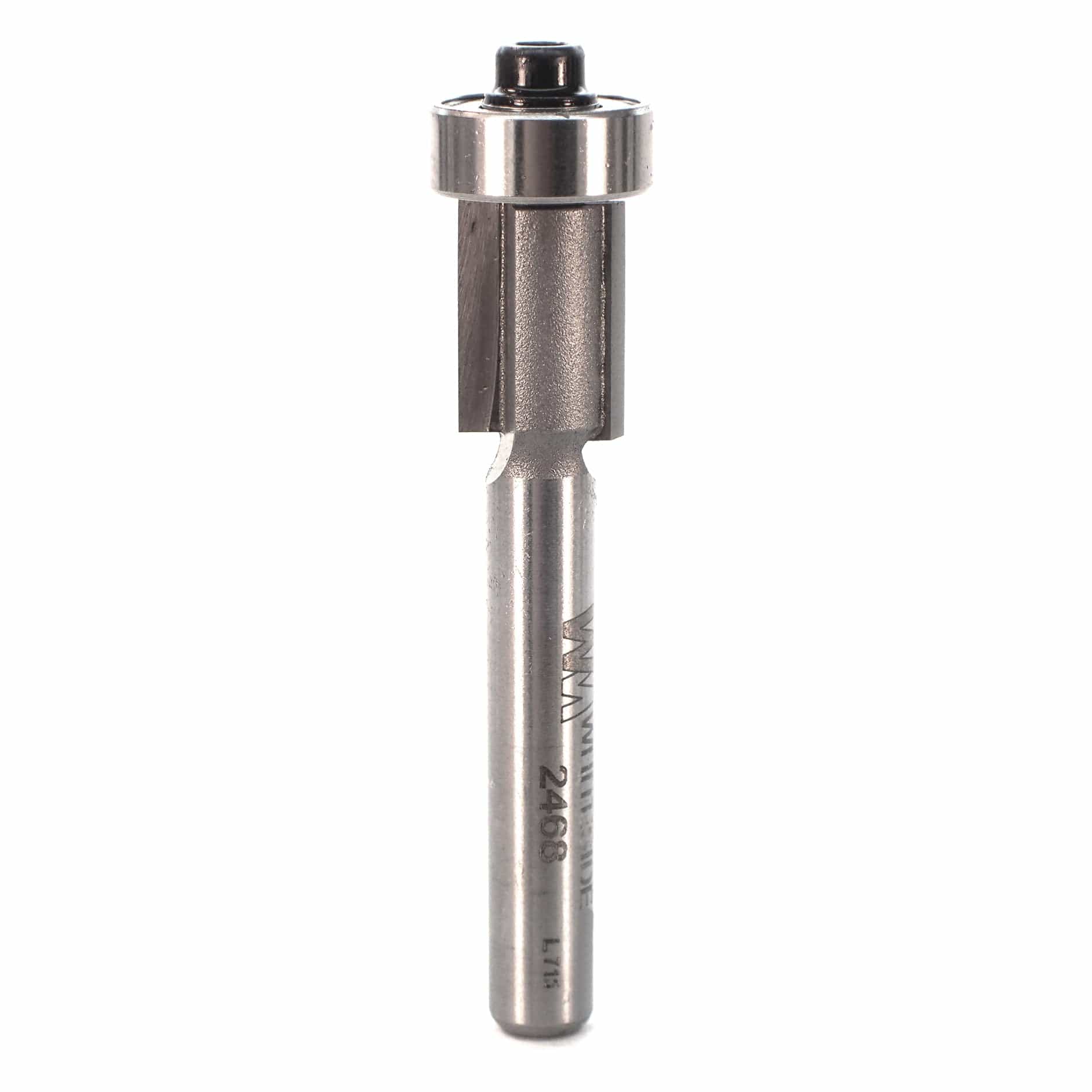 Overhang Trim Router Bit with Bottom Bearing Guide - 1/4" SH 3/8" CD 1/2" CL - Image 1
