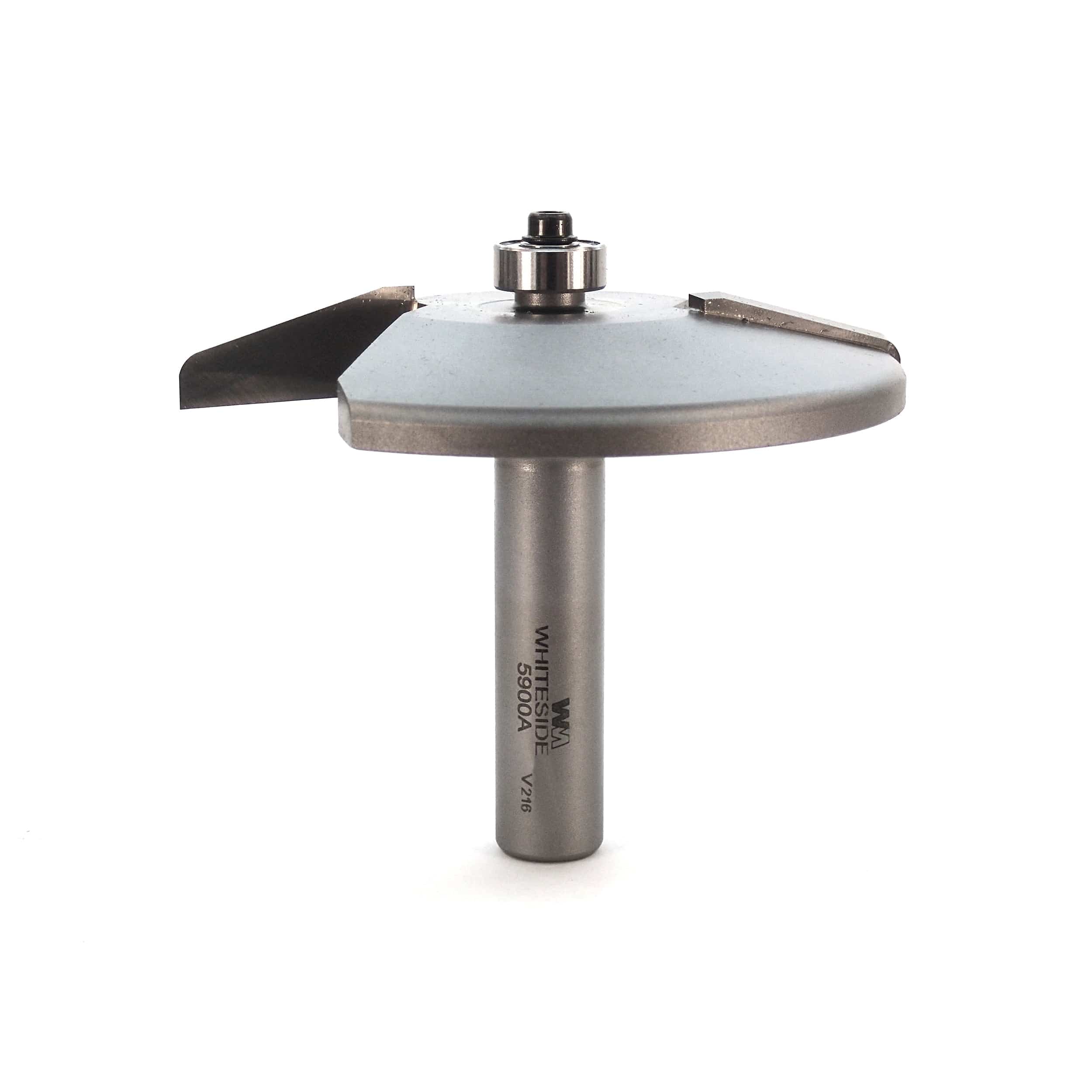 5900A 2-Wing Large Raised Panel Router Bit 3-1/4" D, Straight with Radius - Image 1