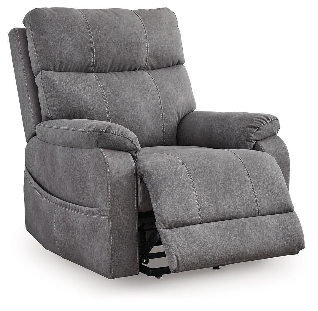Next-Gen Durapella Slate Microfiber Power Lift Recliner - Image 2