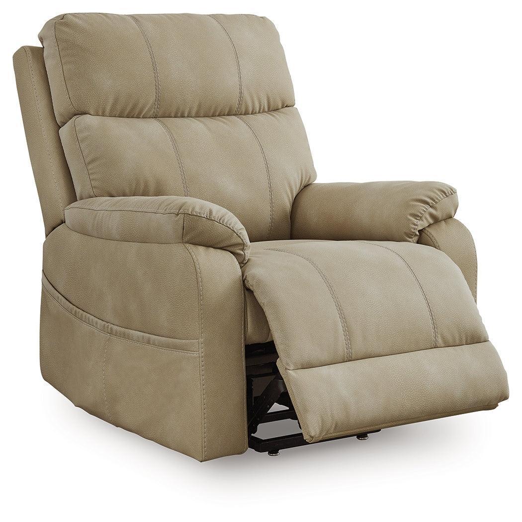 Next-Gen Durapella Sand Microfiber Power Lift Recliner - Image 2
