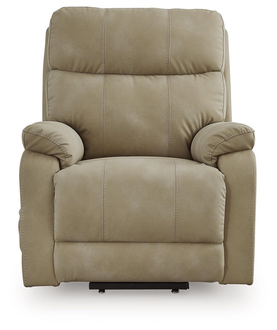 Next-Gen Durapella Sand Microfiber Power Lift Recliner - Image 3