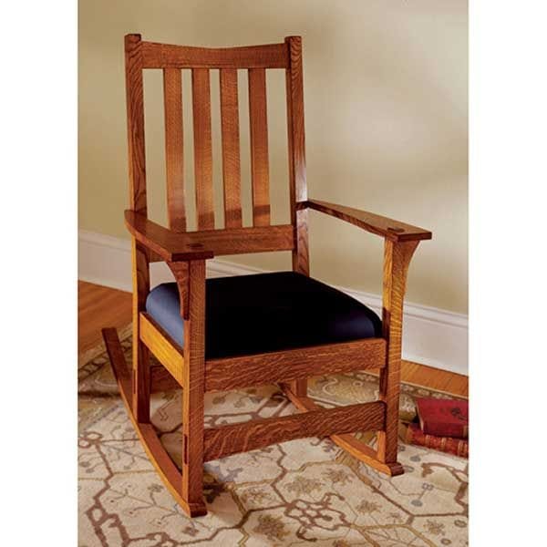 Woodworking Project Paper Plan to Build Two-In-One Arts and Crafts Chair/Rocker - Image 1