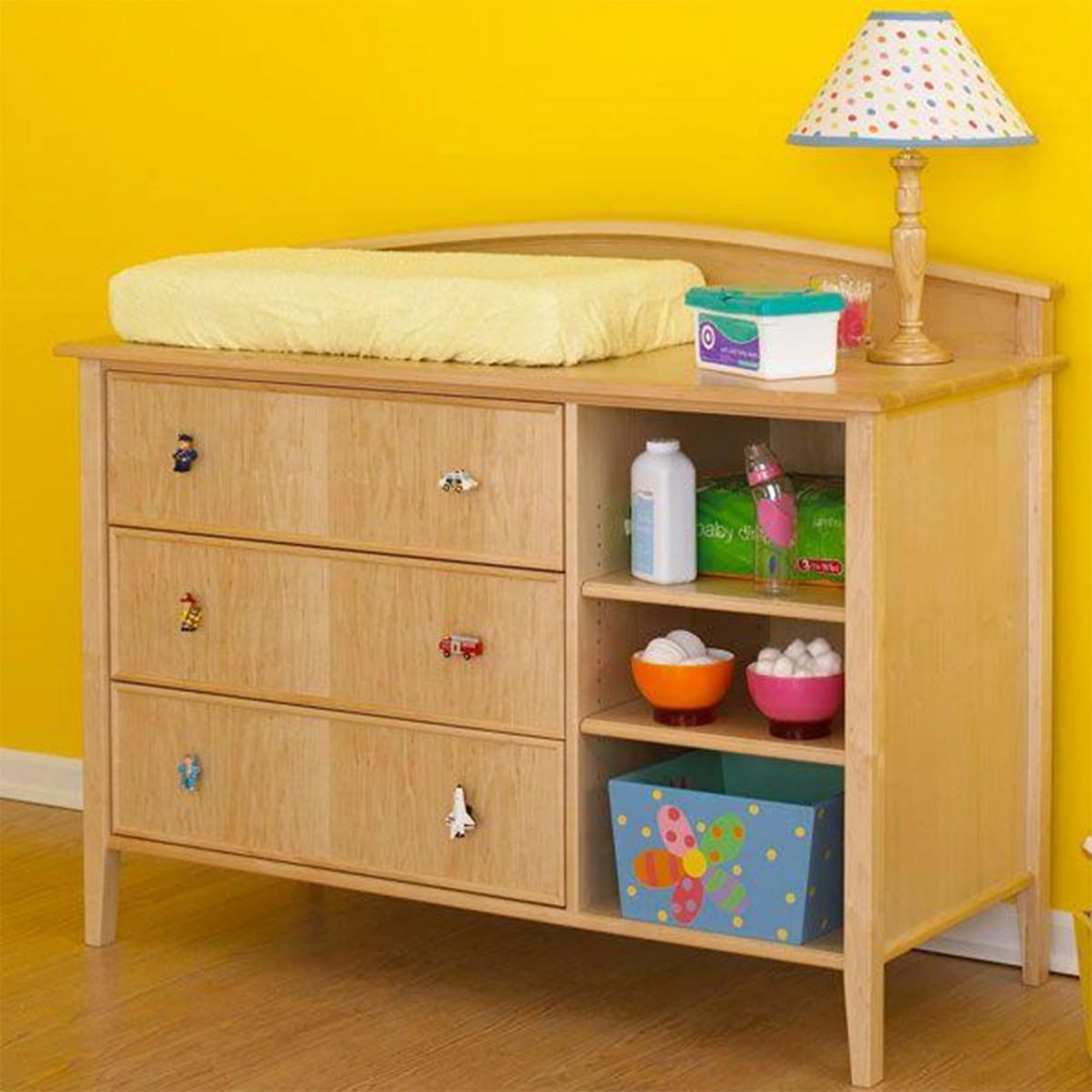 Downloadable Woodworking Project Plan to Build Double-duty Changing Table/Dresser - Image 1