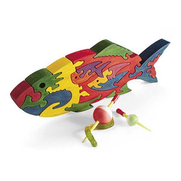 Woodworking Project Paper Plan to Build Scrollsawn Fishy Puzzle - Image 1