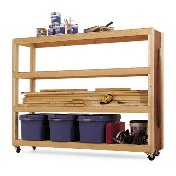 Woodworking Project Paper Plan to Build Mobile Storage - Image 1
