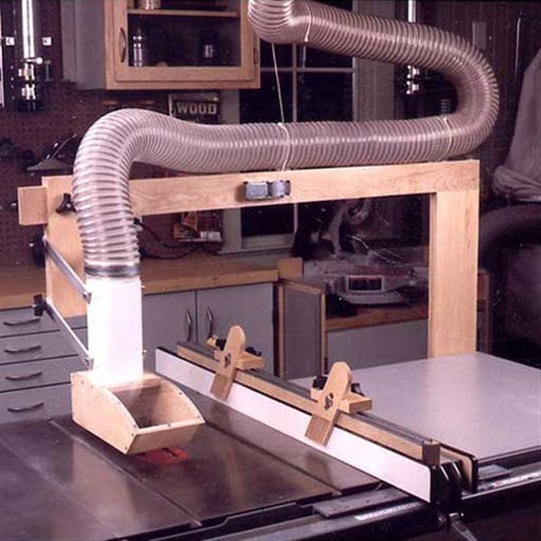 Woodworking Project Paper Plan to Build Tablesaw Dust Collector and Hold Downs - Image 1