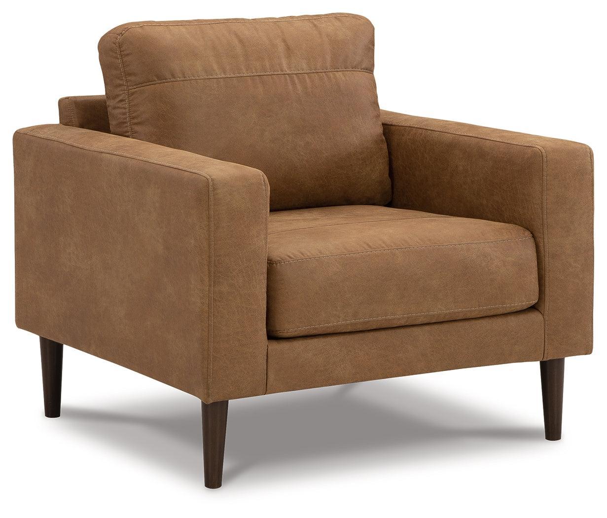 Telora Caramel Microfiber Chair - Image 2