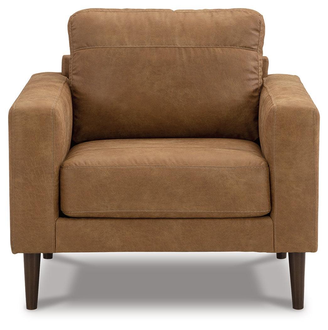 Telora Caramel Microfiber Chair - Image 3