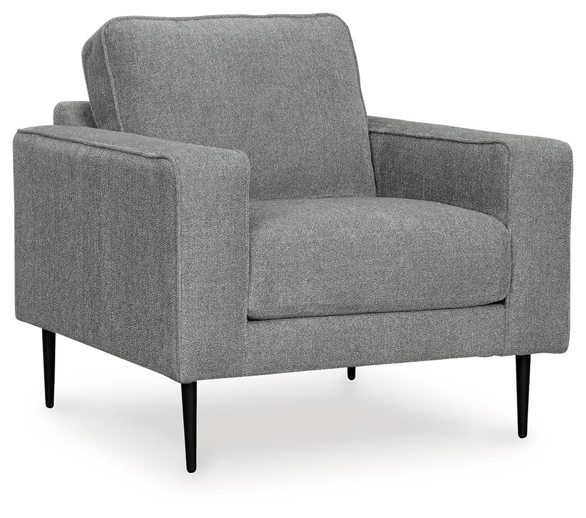Hazela Charcoal Chenille Chair - Image 2