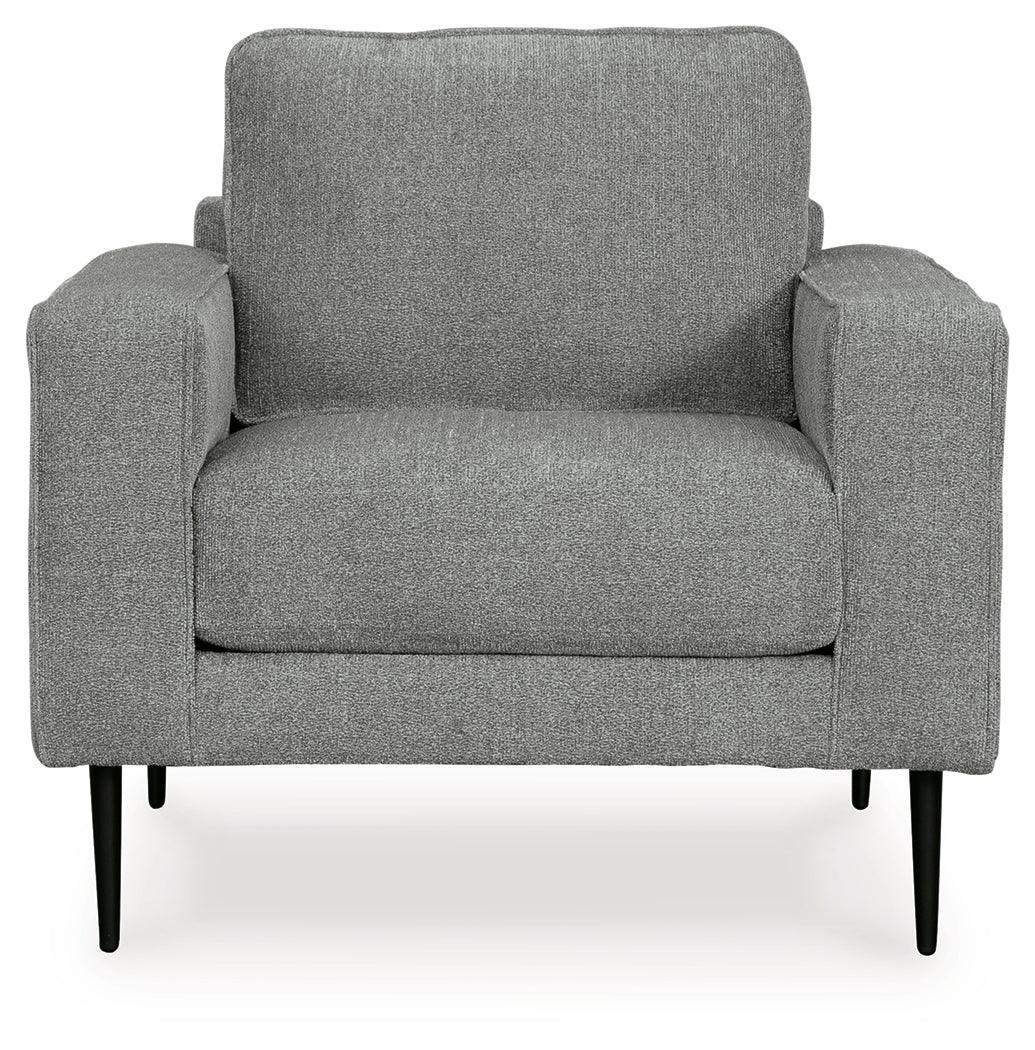 Hazela Charcoal Chenille Chair - Image 3