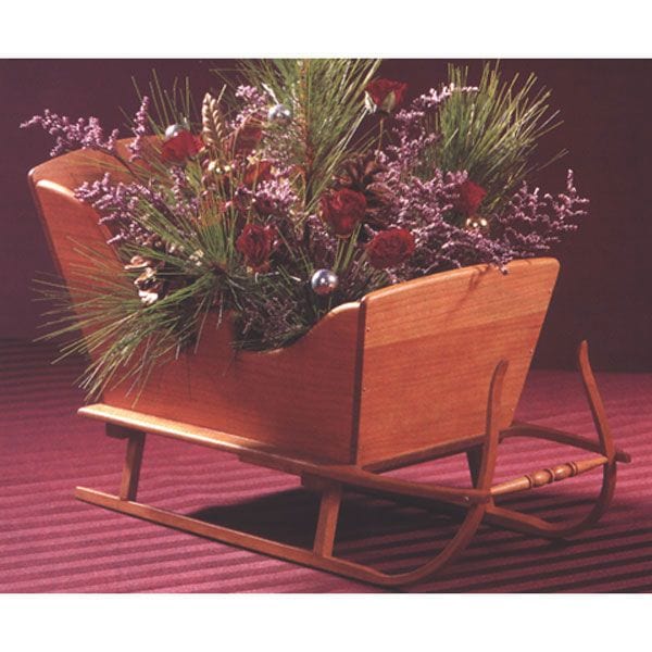 Woodworking Project Paper Plan to Build Vintage Tabletop Sleigh - Image 1