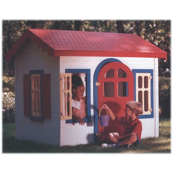 Woodworking Project Paper Plan to Build Country Cottage Playhouse - Image 1