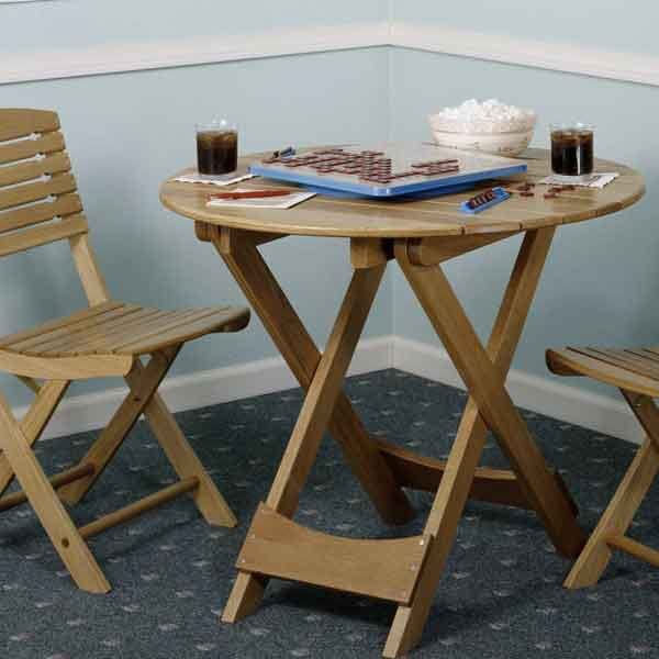 Woodworking Project Paper Plan to Build Folding Table - Image 1