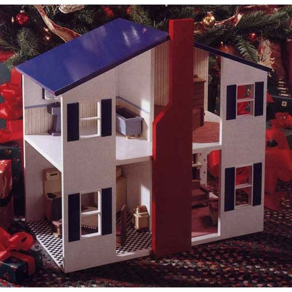 Woodworking Project Paper Plan to Build Open House Doll House - Image 1