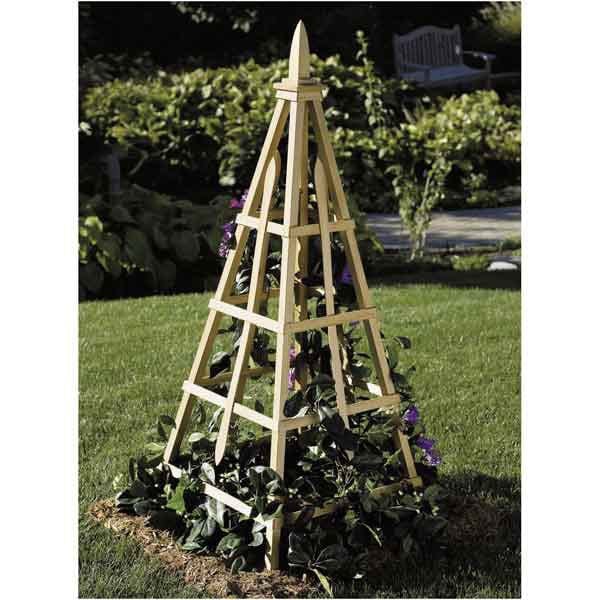 Woodworking Project Paper Plan to Build Flower Tuteur - Image 1