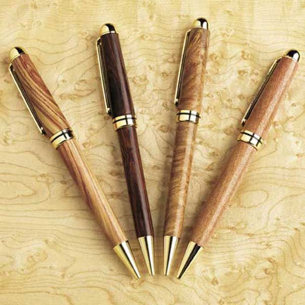 Woodworking Project Paper Plan to Build Turned Writing Pens - Image 1