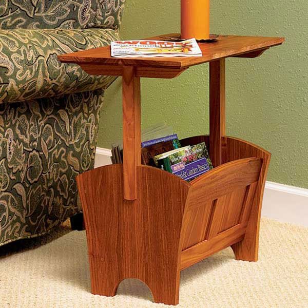 Woodworking Project Paper Plan to Build Magazine Rack/Table - Image 1