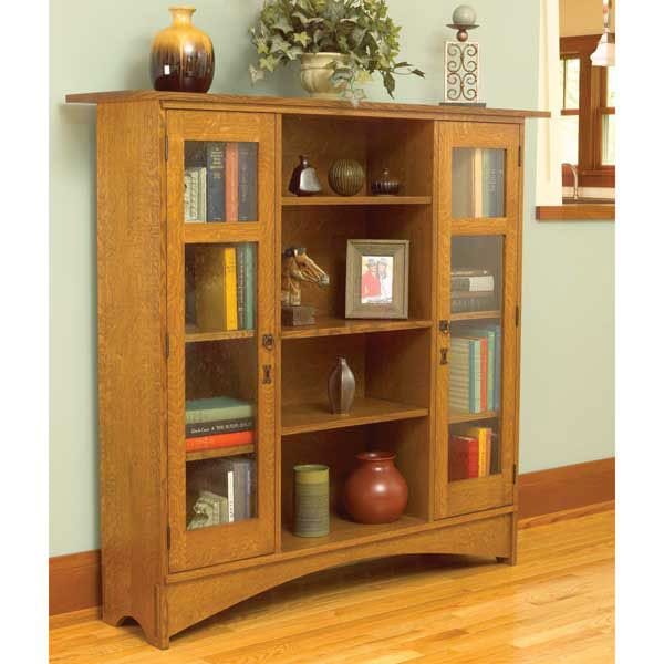 Woodworking Project Paper Plan to Build Mission Bookcase - Image 1