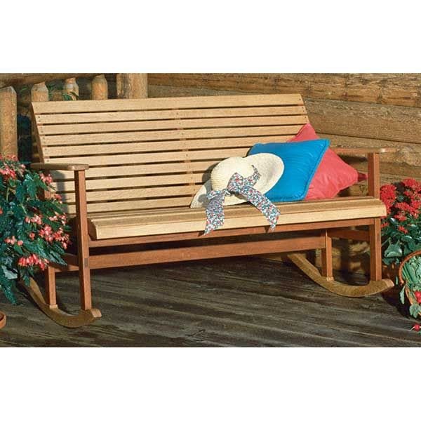Woodworking Project Paper Plan to Build Porch Rocker - Image 1