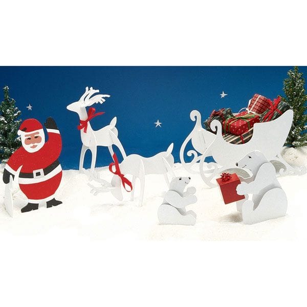 Woodworking Project Paper Plan to Build Tabletop Christmas Figures - Image 1