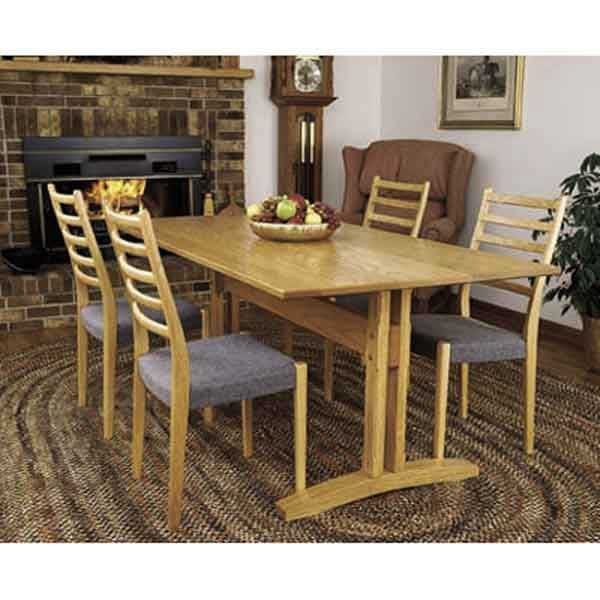 Woodworking Project Paper Plan to Build Trestle Table - Image 1
