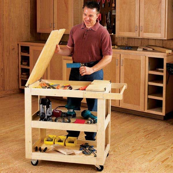 Woodworking Project Paper Plan to Build Getr-Done Shop Cart - Image 1