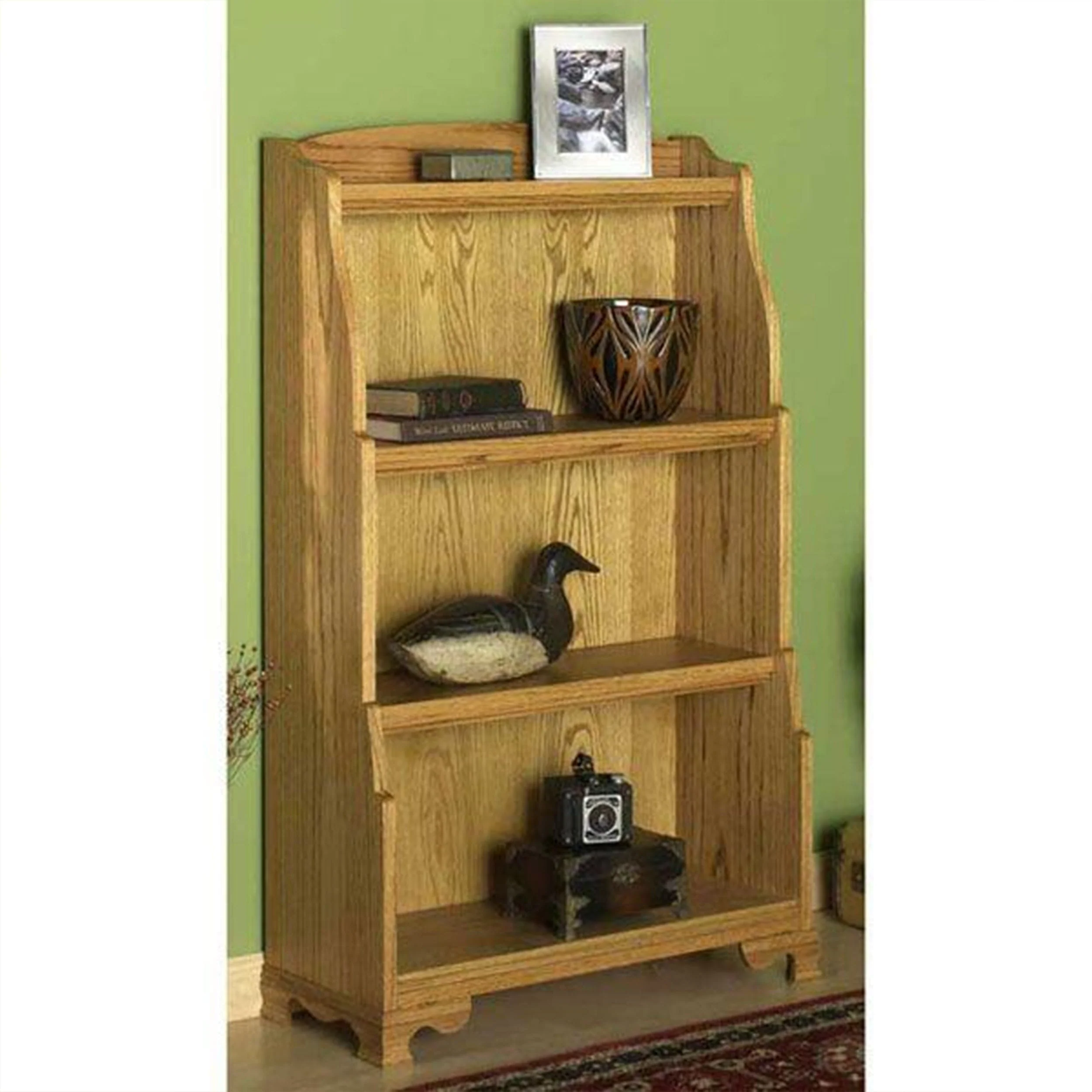 Downloadable Woodworking Project Plan to Build Solid Oak Bookcase - Image 1