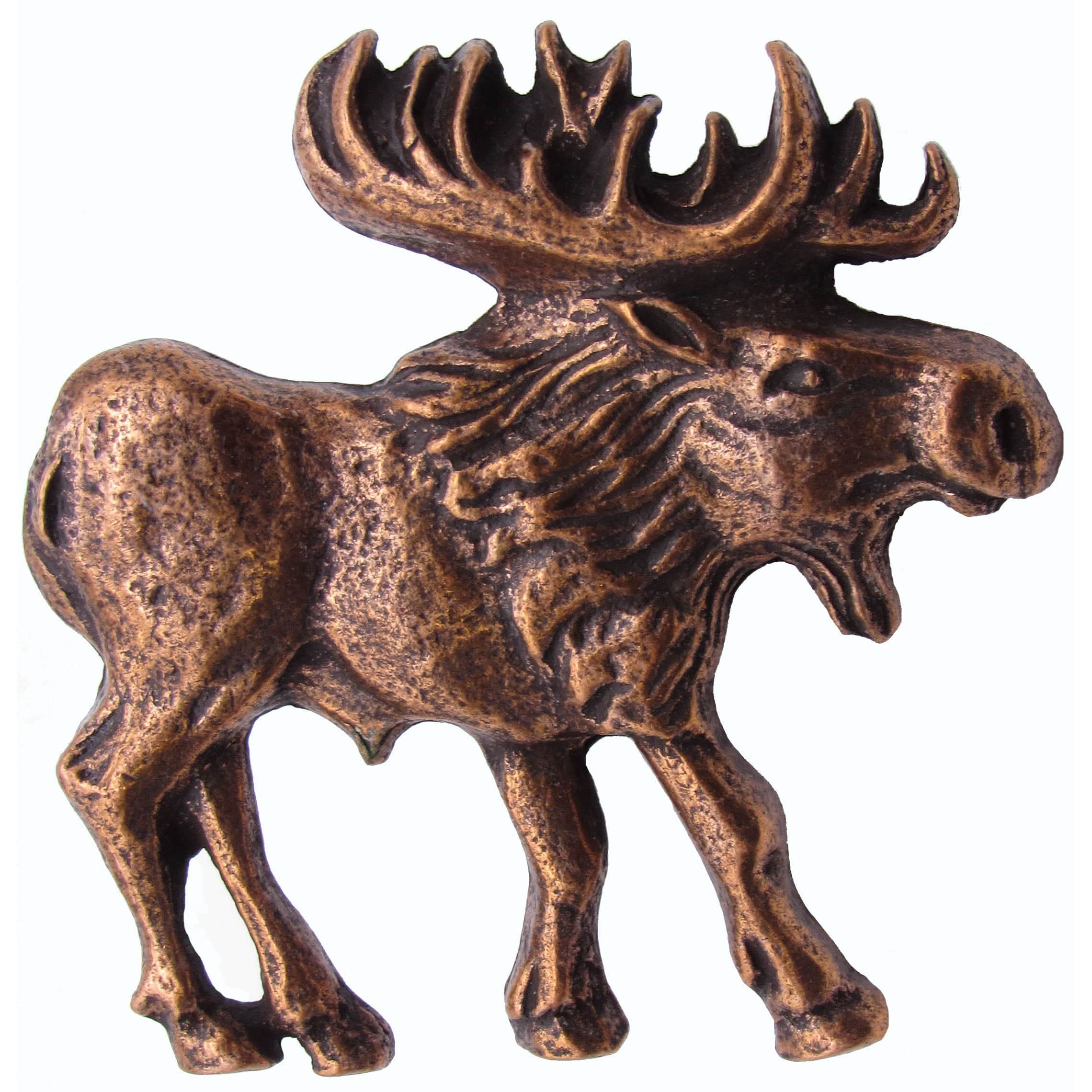 Walking Moose Pull, Right, Antique Copper, Model 183AC - Image 1