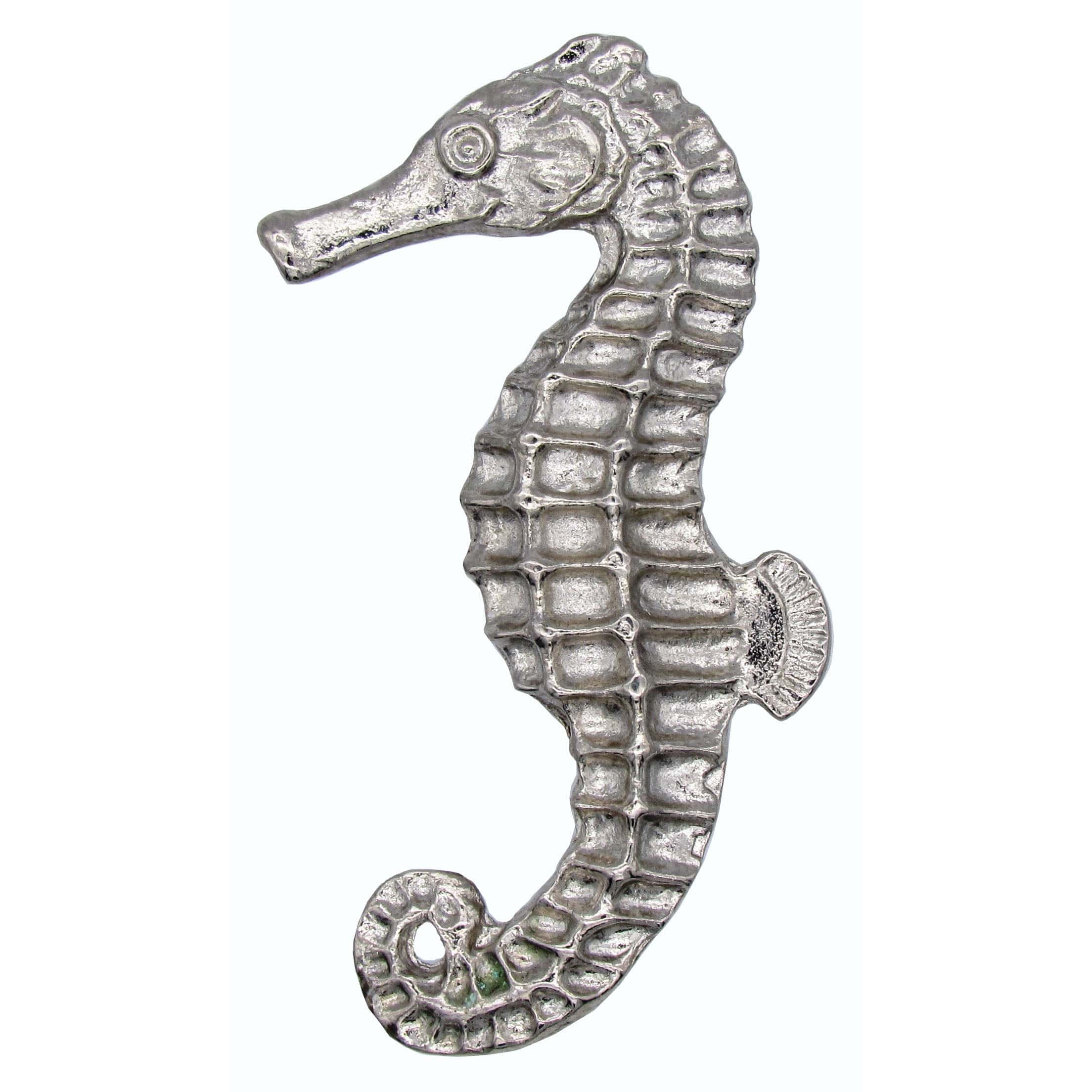 Large Seahorse Knob, Left, Nickel, Model 235N - Image 1