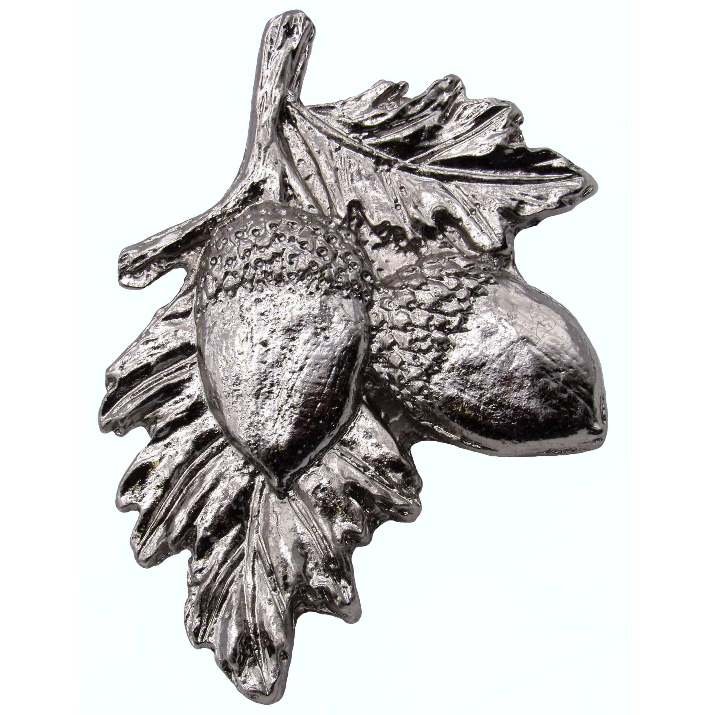 Acorns on Branch Pull, Nickel, Model 300N - Image 1