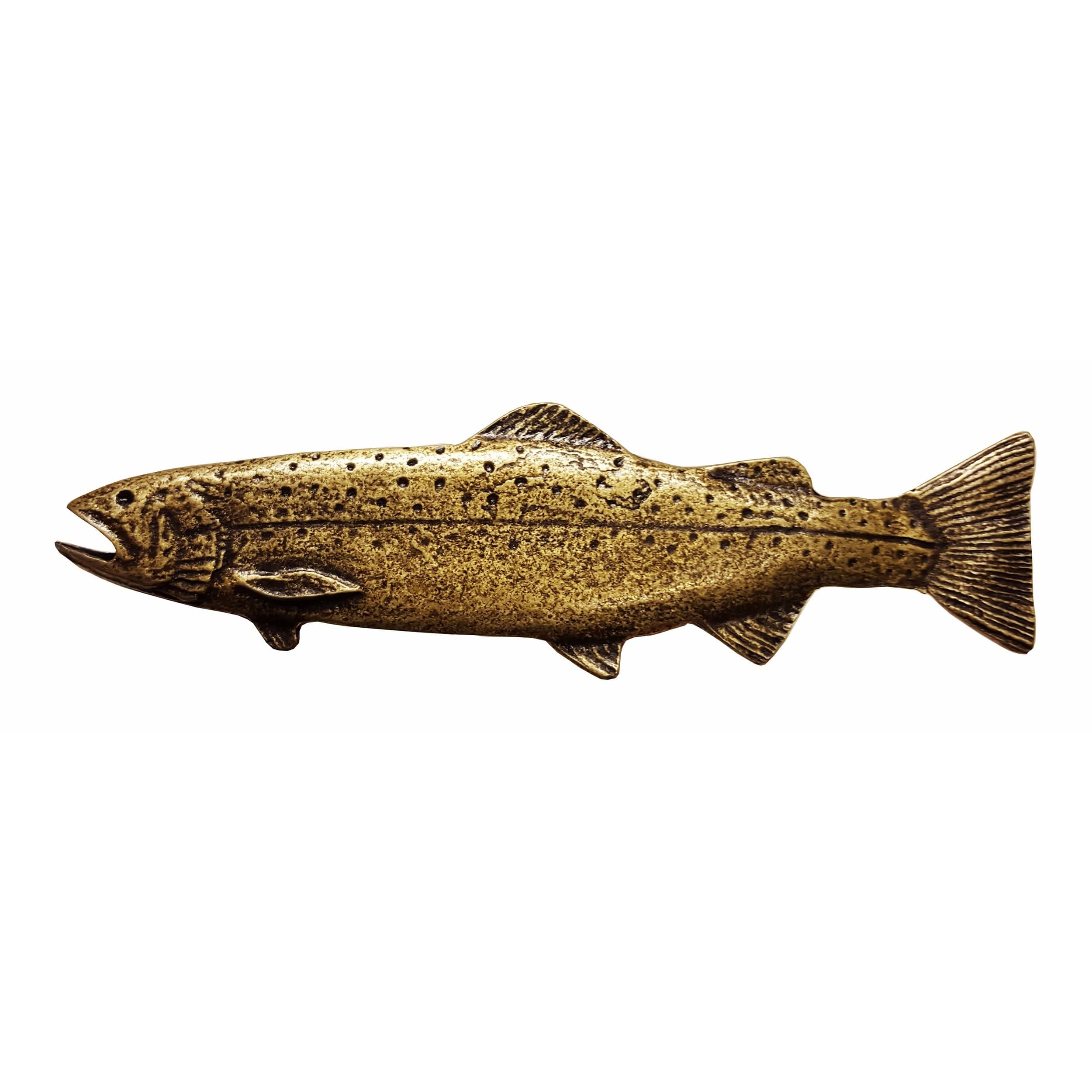 Long Trout Pull, Left, Antique Brass, Model 320AB - Image 1