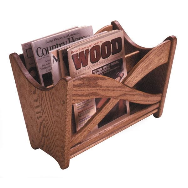 Woodworking Project Paper Plan to Build Magazine Rack - Image 1