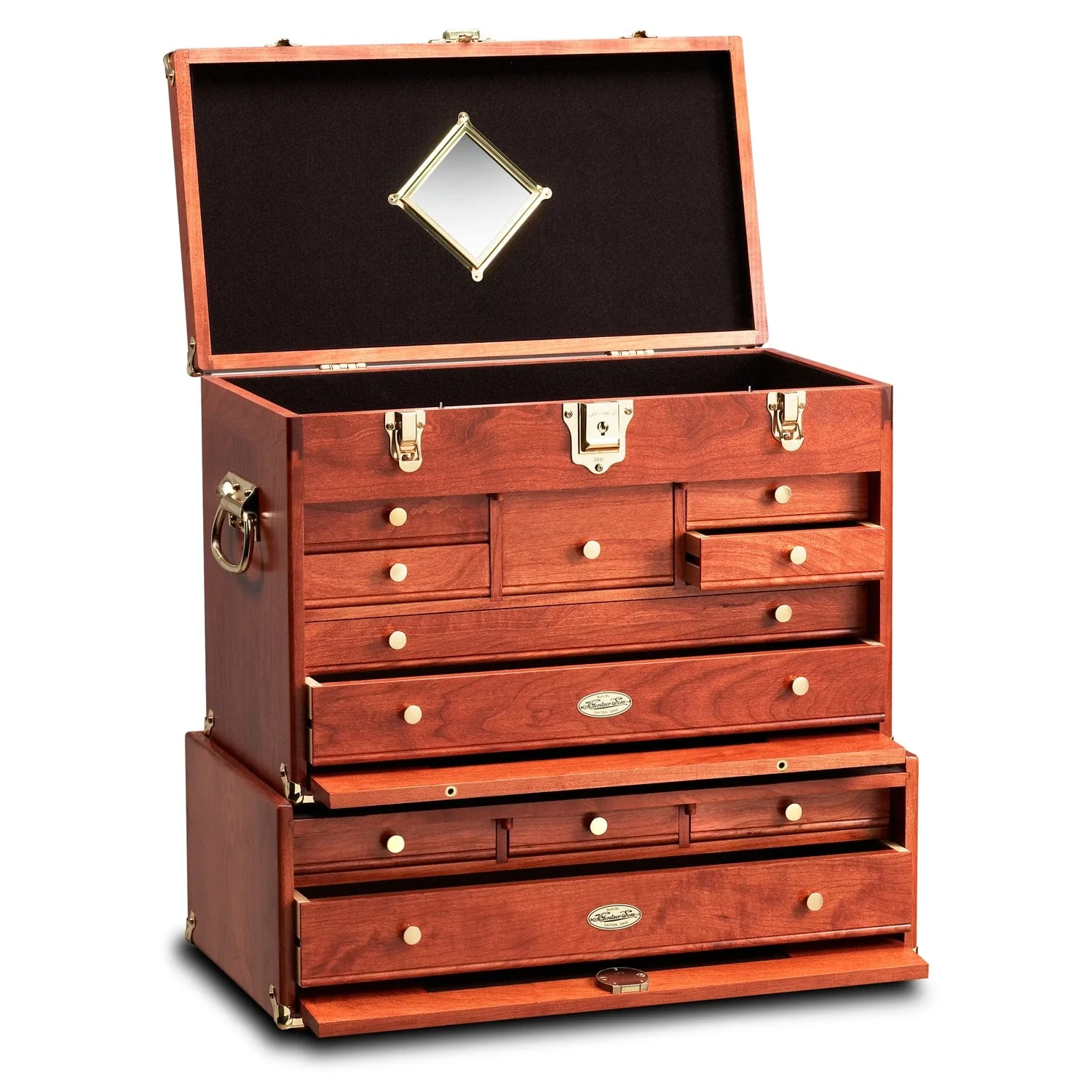 Classic Tool Chest and Base Set in American Cherry - Image 1