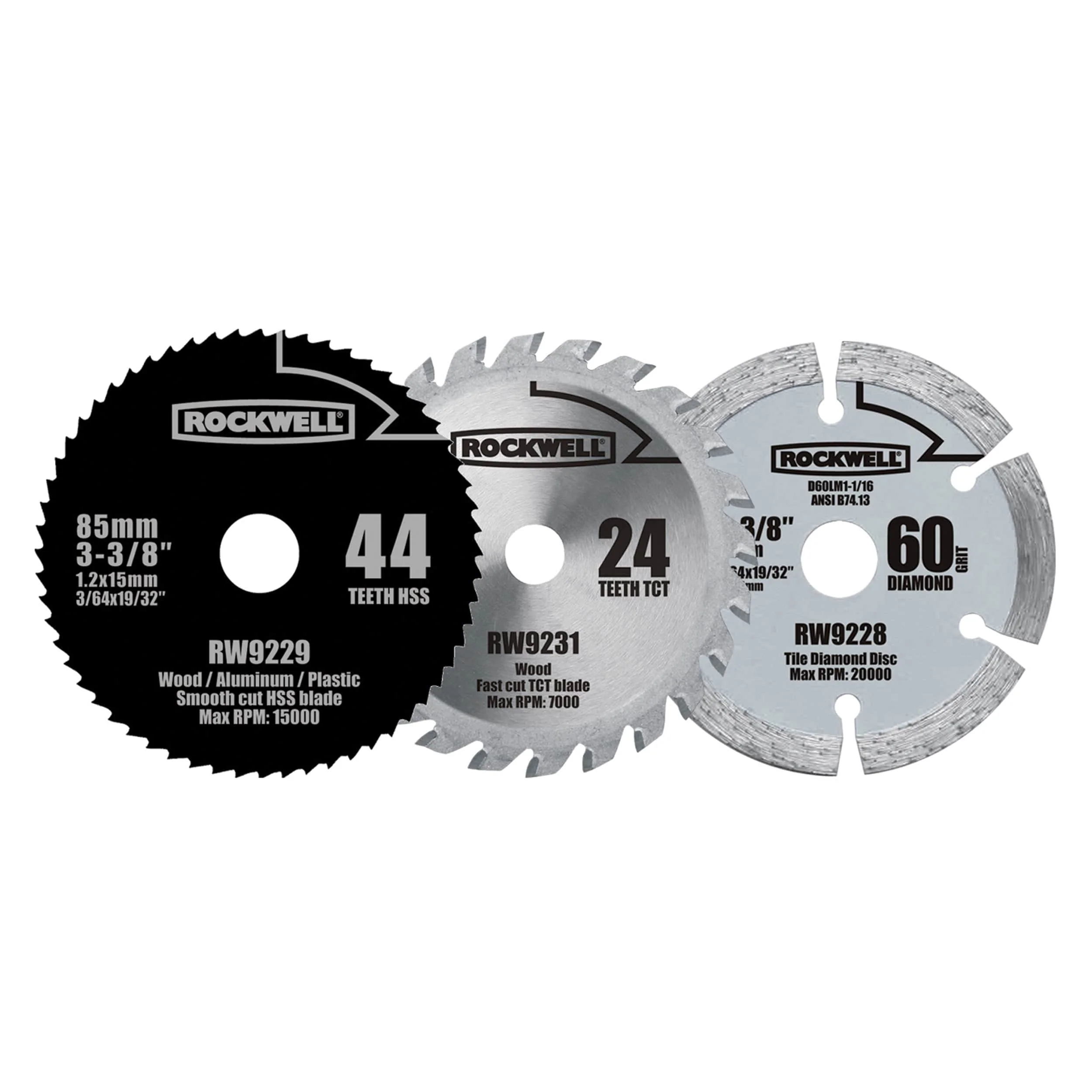 Versacut Blade Set, 3 pieces, Model RW9232K - Image 1
